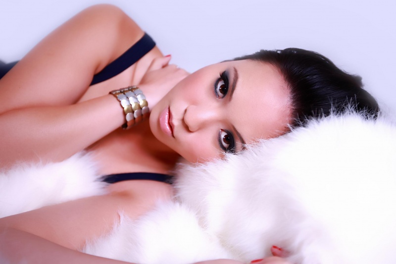 Female model photo shoot of Angelika Nguyen by Glimmarpics, makeup by Peta-Gai McLaughlin MUA
