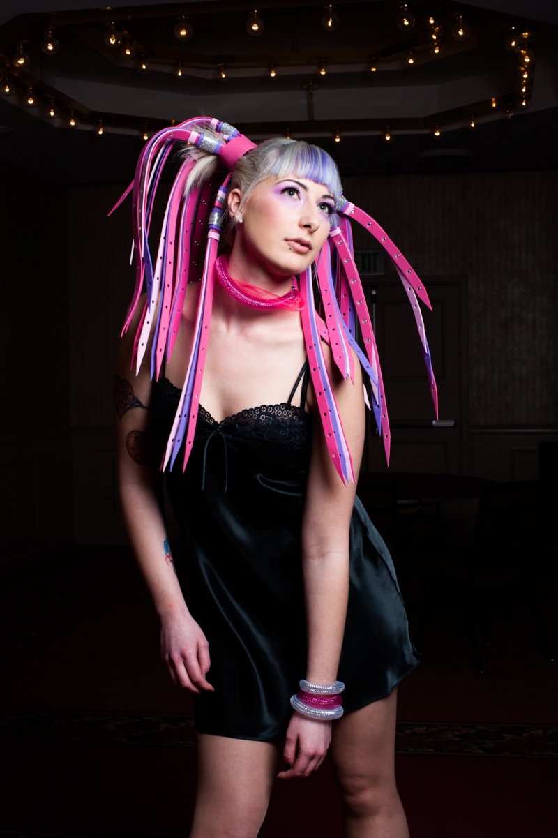 Female model photo shoot of miss stephanie by Carroll Kong in Doubletree Hotel, Philadelphia, makeup by Designs By LJ, clothing designed by Head Kandi