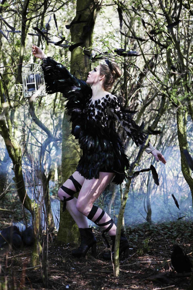 Female model photo shoot of Eve Horton Designer, wardrobe styled by Sophie Dumville