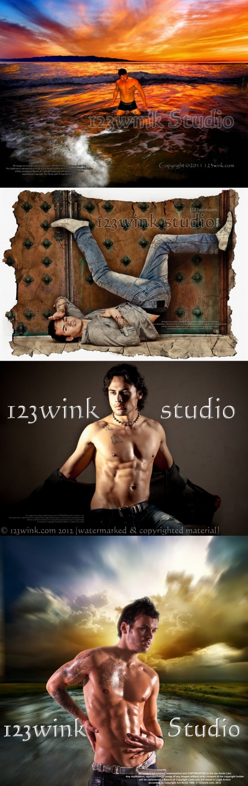 Male model photo shoot of 123wink Studio in SF, CA