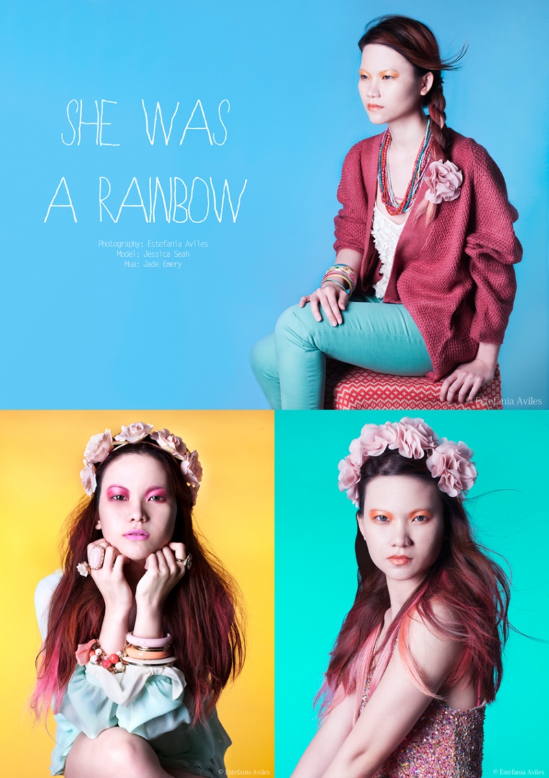 Female model photo shoot of Jessica Seah by Estefania Aviles, makeup by Jade Emery