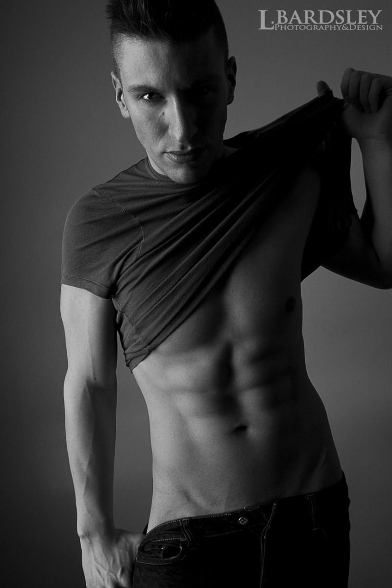 Male model photo shoot of James Camm by Lbardsley Photography