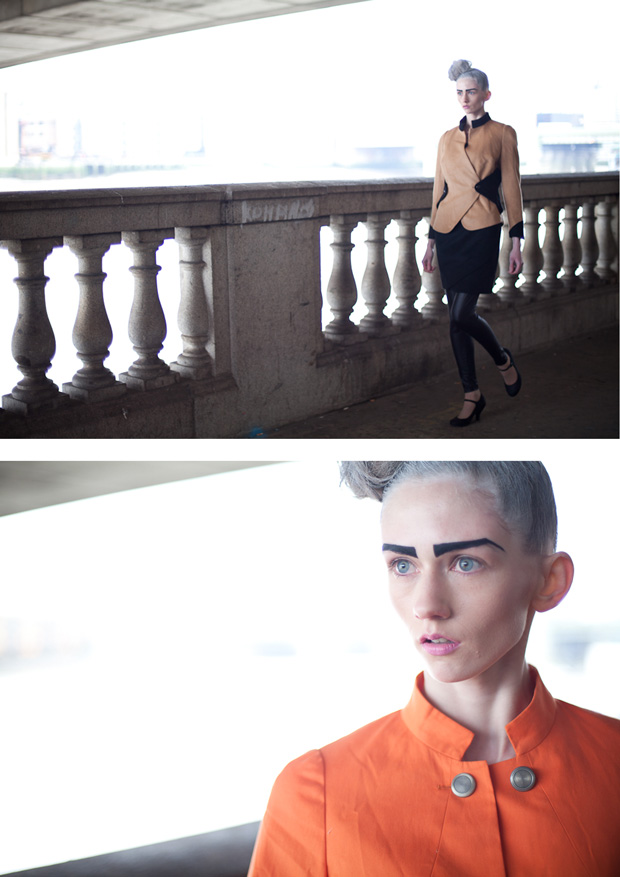 Male model photo shoot of Sam_photographer in London, makeup by Yi Huang, clothing designed by Eva Grygo