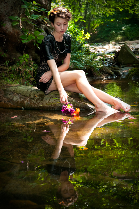 Female model photo shoot of Provocation Designs in Asheville