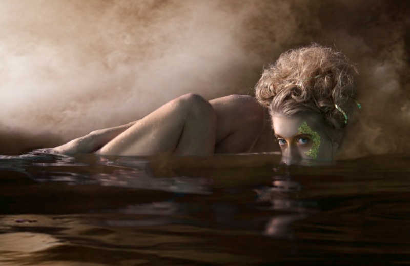 Female model photo shoot of Kelly Urban in Seattle, WA, body painted by Jennifer Jensen Beauty Artistry