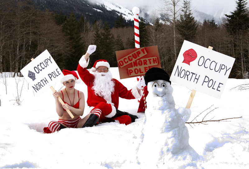 Male and Female model photo shoot of Irisphoto, Santa Claus and Audra Richardson in North Pole
