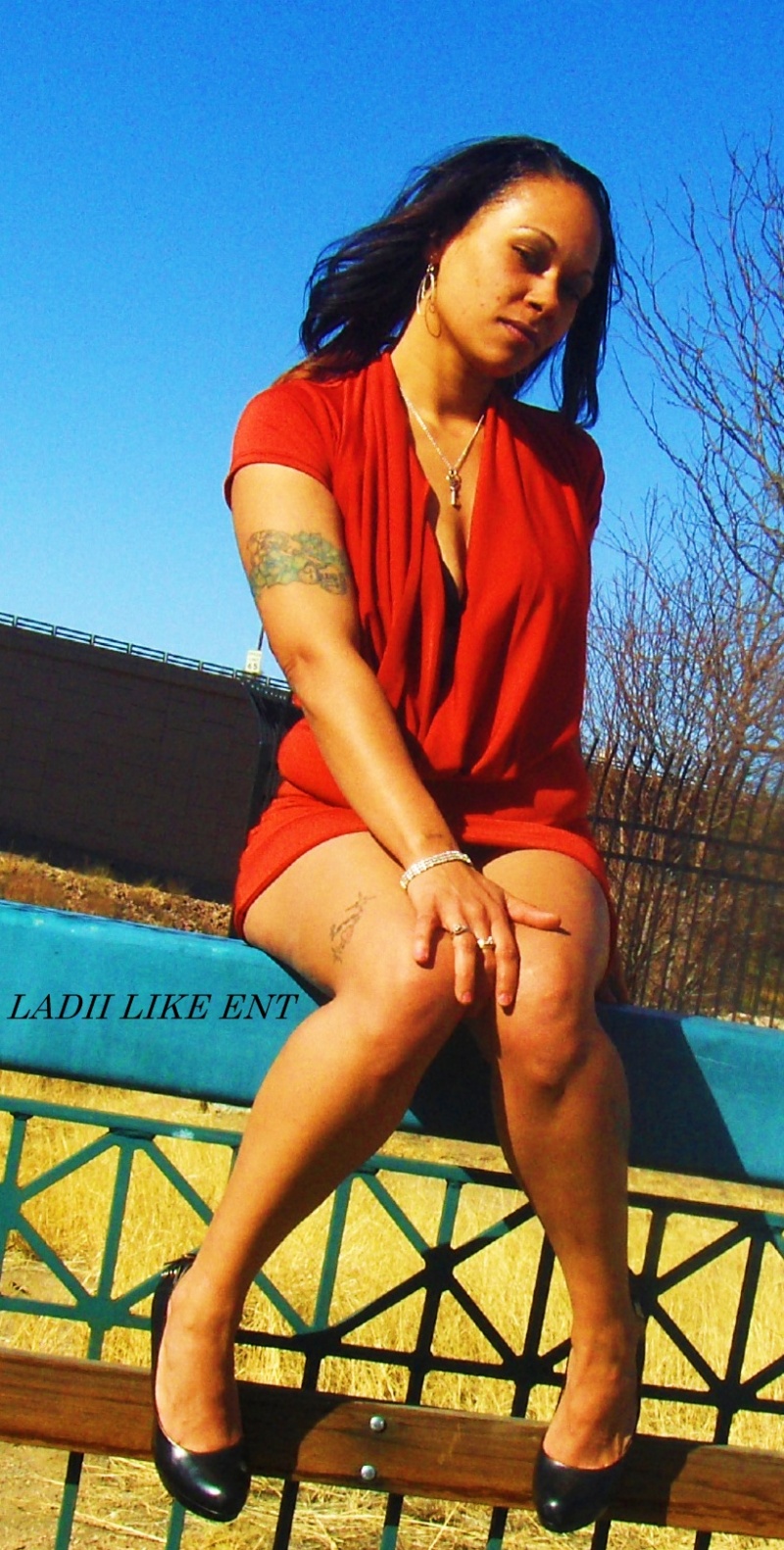 Female model photo shoot of Ladii Class in America the Beautiful park