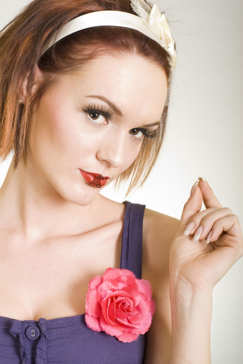 Female model photo shoot of Saoirse Coghlan in L.A Make-Up Academy, Dublin