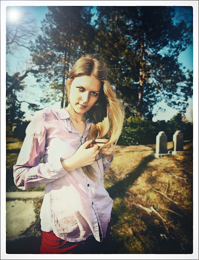 Female model photo shoot of Maryia Sh in Mount Auburn Cemetery