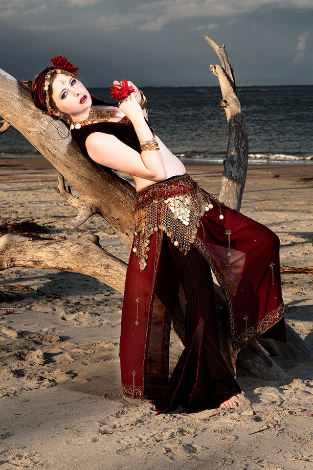 Female model photo shoot of The Drugs LIke Me in Folly Beach, SC