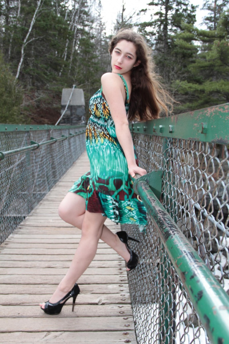 Female model photo shoot of LydShink by Larry Lyons Photography in Jay Cooke State Park
