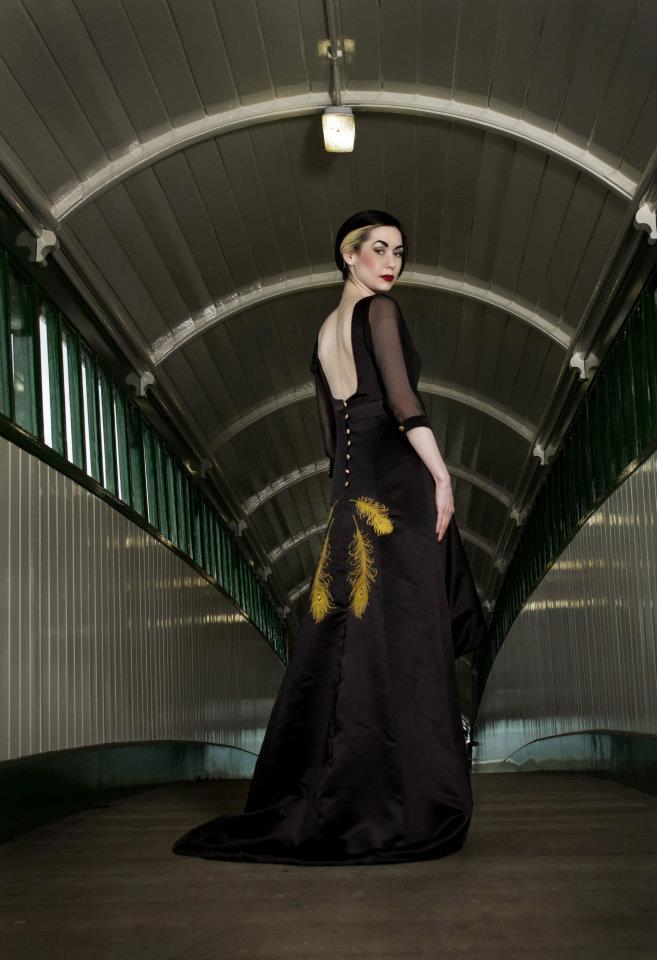 Female model photo shoot of EllisHowe in Tynemouth Metro Station
