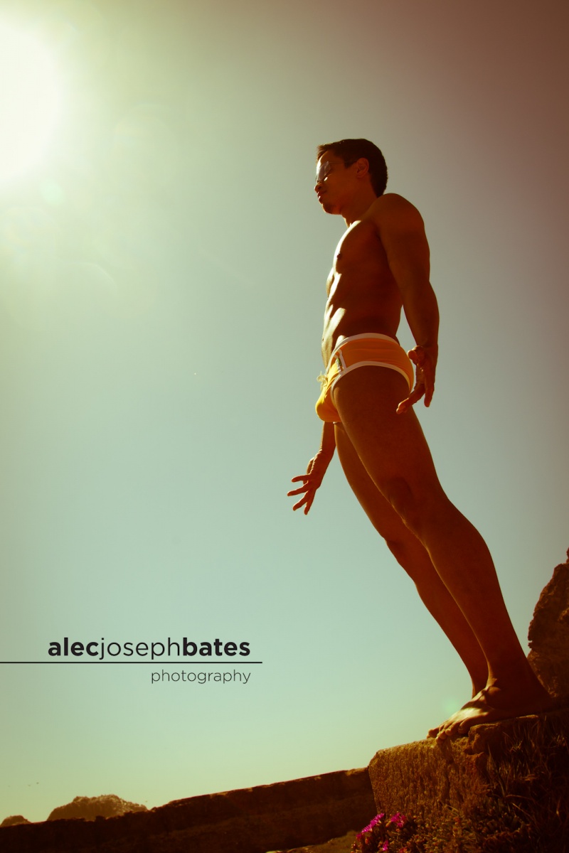 Male model photo shoot of Alec Joseph Bates and Jay Jam in Sutro Baths Ruins, San Francisco