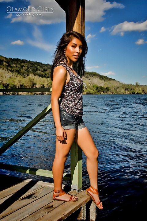 Female model photo shoot of ChristinaTRomero in Lady Bird Lake