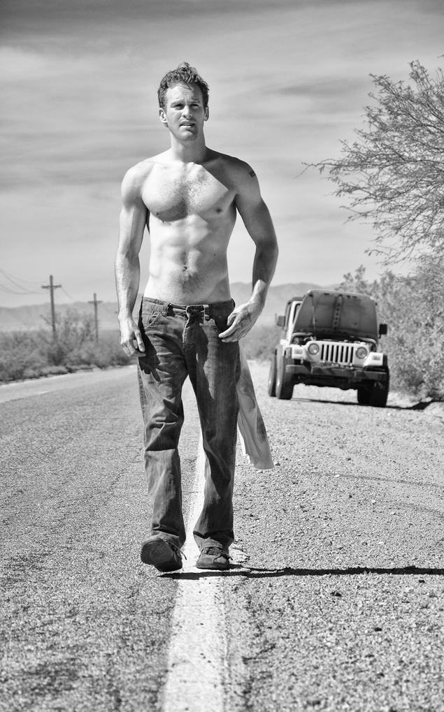 Male model photo shoot of dampriver photography and Ian Morgan in Old Ajo Hwy