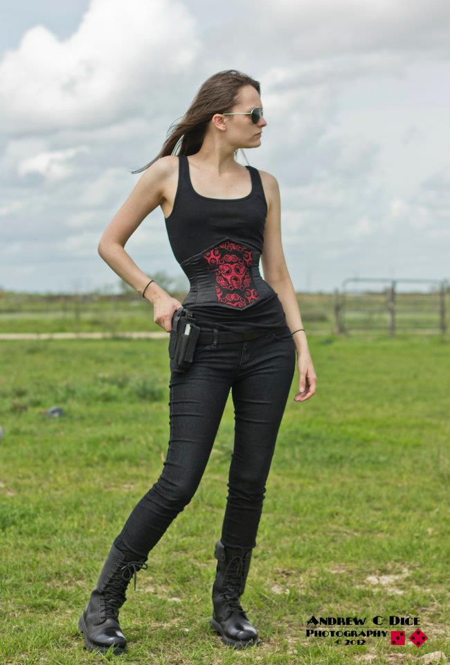 Female model photo shoot of Auryn in Needville, Texas, clothing designed by SINched
