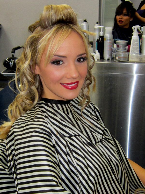 Female model photo shoot of Kikiyana Cosmetic Art in Bombshell Hair & Ink Salon