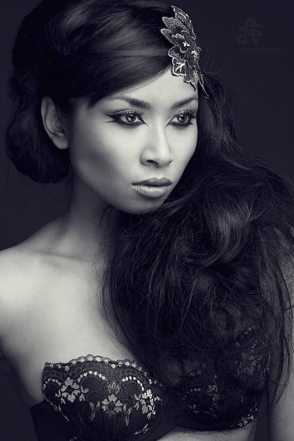 Female model photo shoot of Savannari by Stephen Akers, makeup by Nari MUAHairStyles