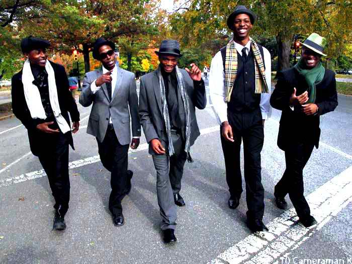 Male model photo shoot of Mr D Smith, Kevin Henry_, Trouble Waters and E-Man1 by cameraman K in Prospect Park, Brooklyn, NY