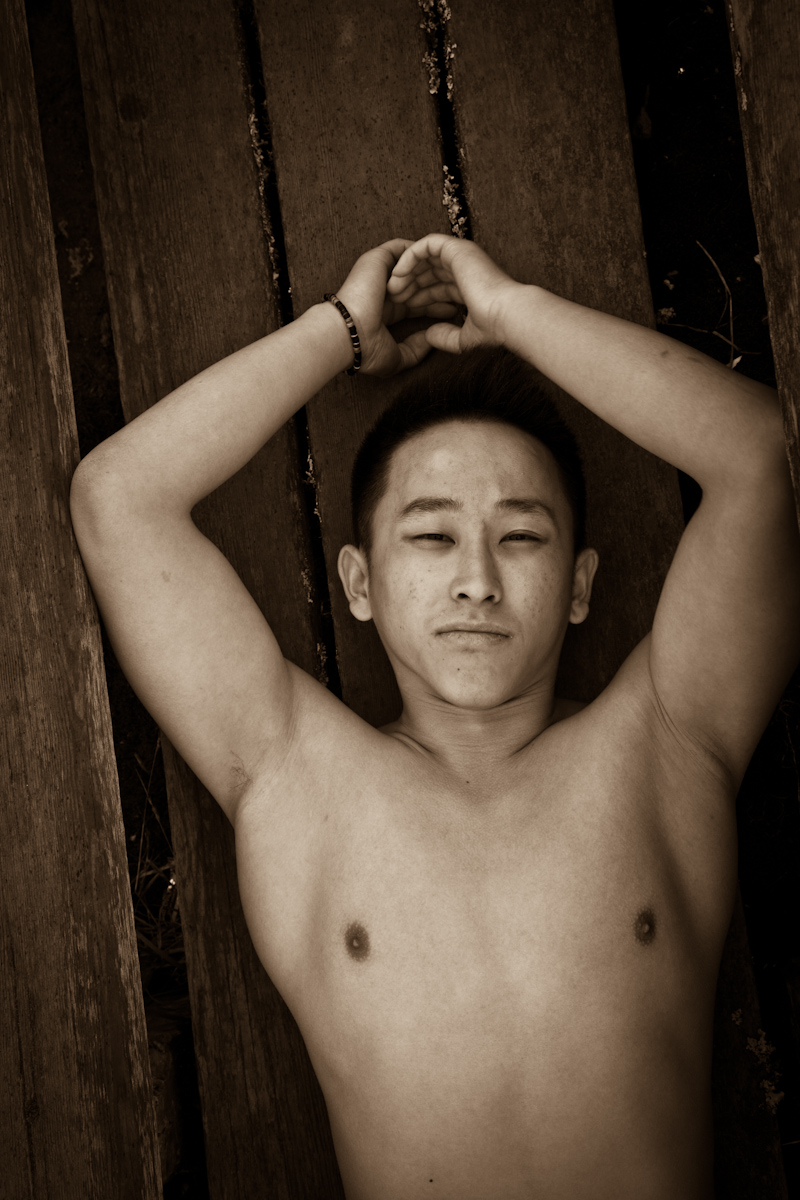 Male model photo shoot of Ming Vue in Golden Gate Park