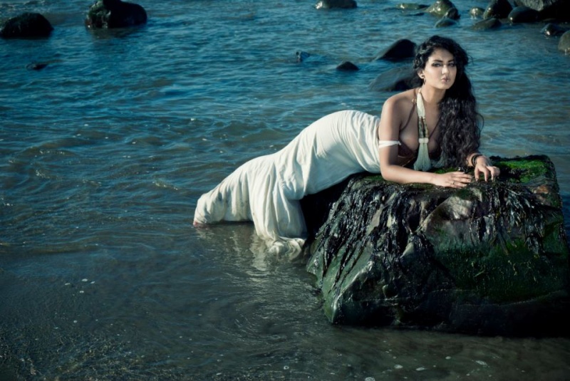 Female model photo shoot of Kate Lambie in Shell Island, Wales