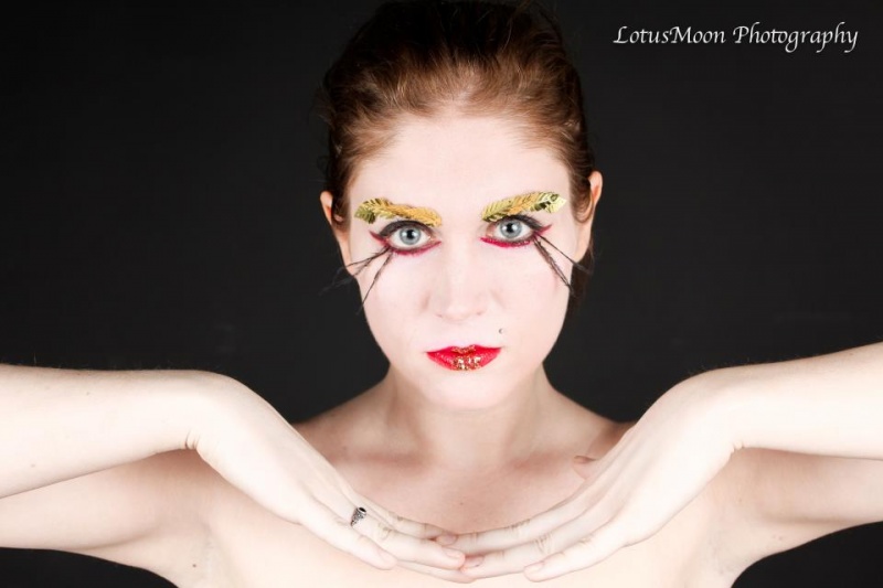 Female model photo shoot of Cherise Lamour by Lotus Moon, makeup by Tonya Taylor Makeup