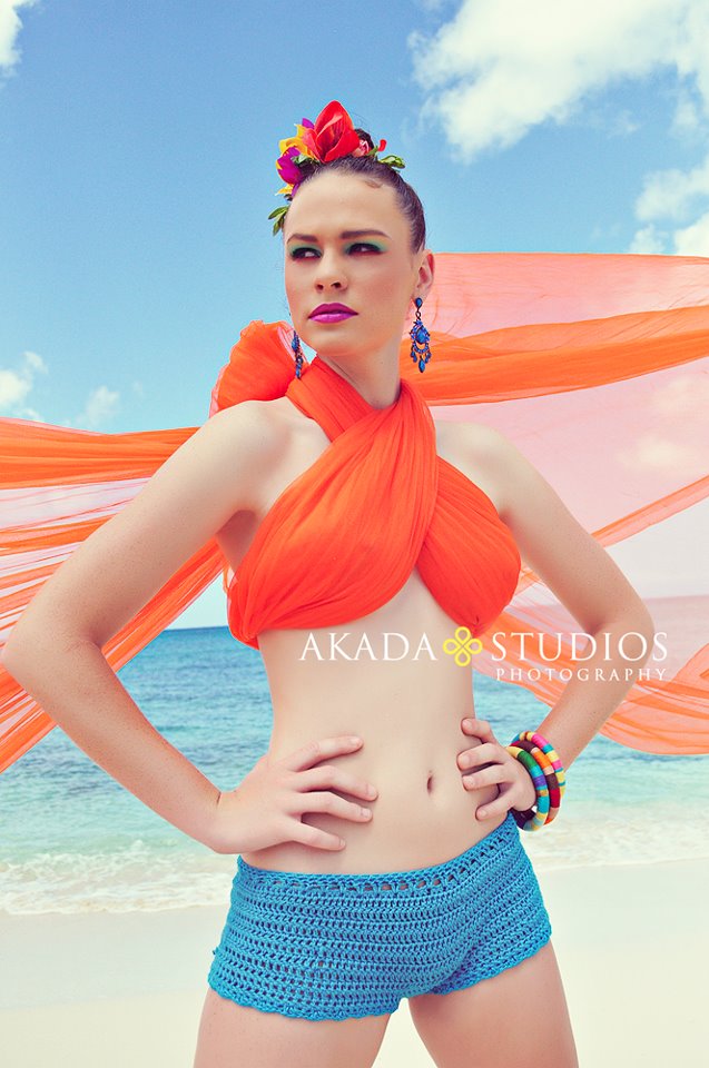 Female model photo shoot of Adelle13 Swimwear
