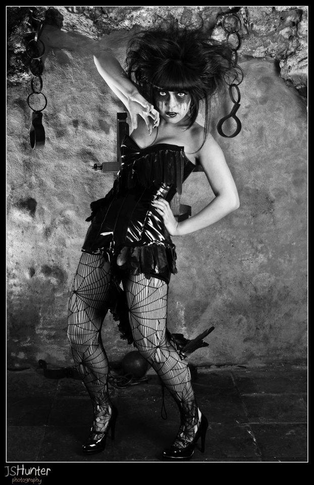 Female model photo shoot of Lolitachick by jshunter, makeup by Emma Motion
