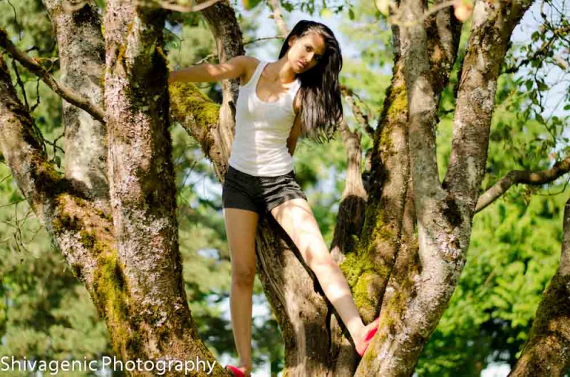 Female model photo shoot of Shivagenic Photography in Burnaby Mountain