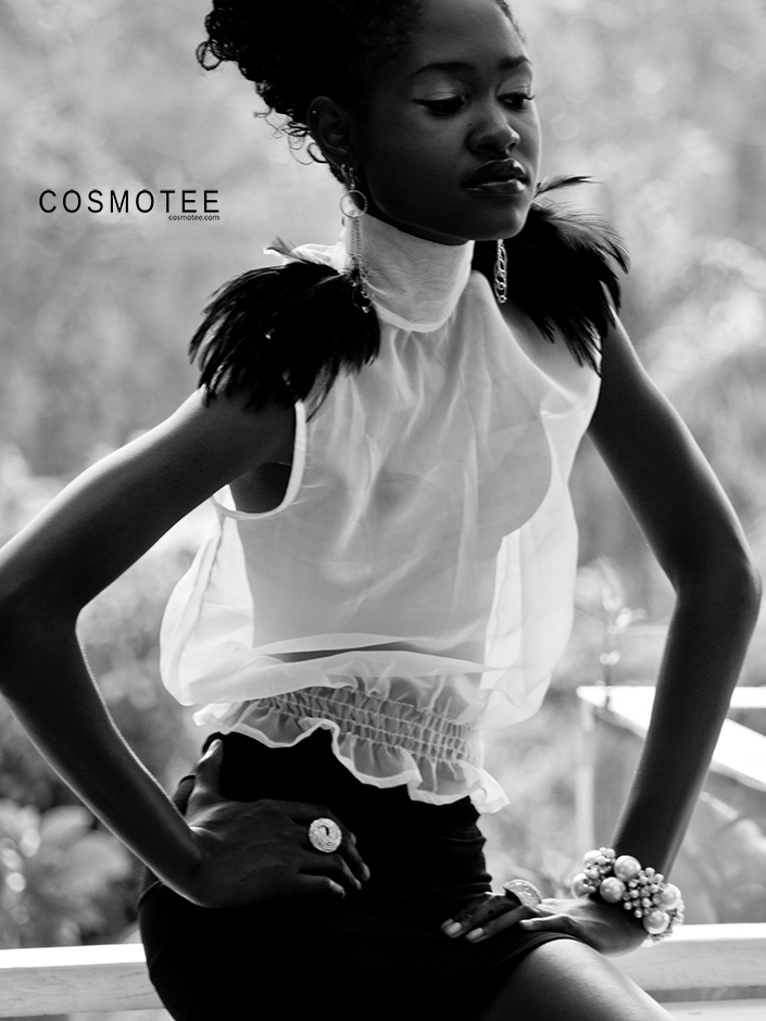 Female model photo shoot of Tashii Johnson by C O S M O T E E in Jamaica