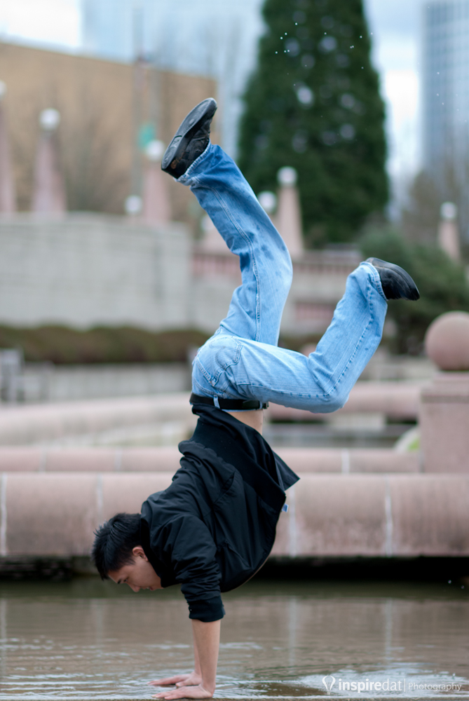 Male model photo shoot of DatTran in Bellevue Park