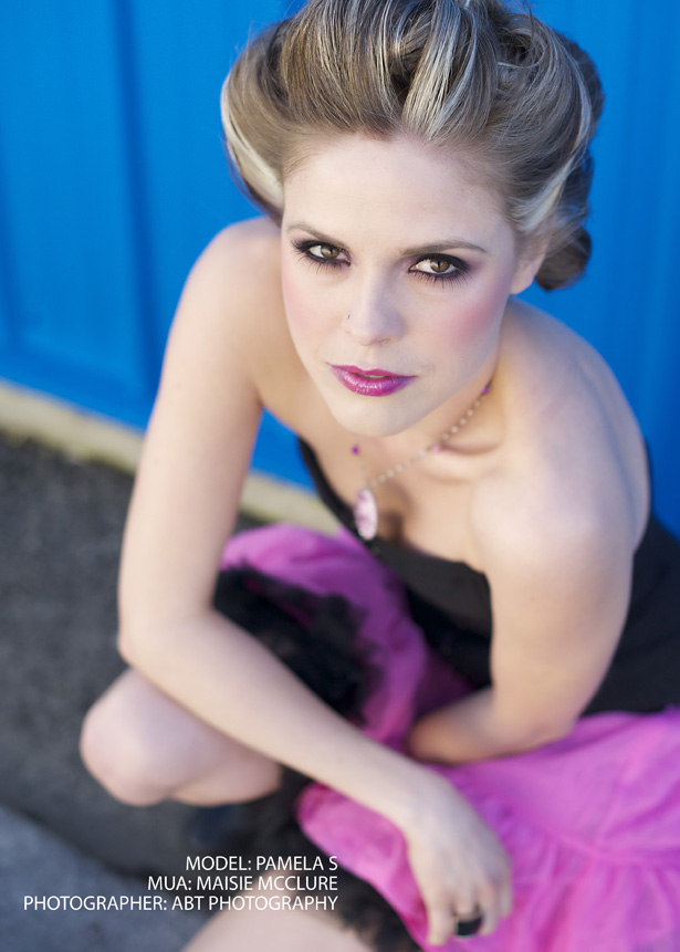 Female model photo shoot of Nellie Dunn Photog and Pamela Sisson in Red Deer, makeup by Maisie McClure