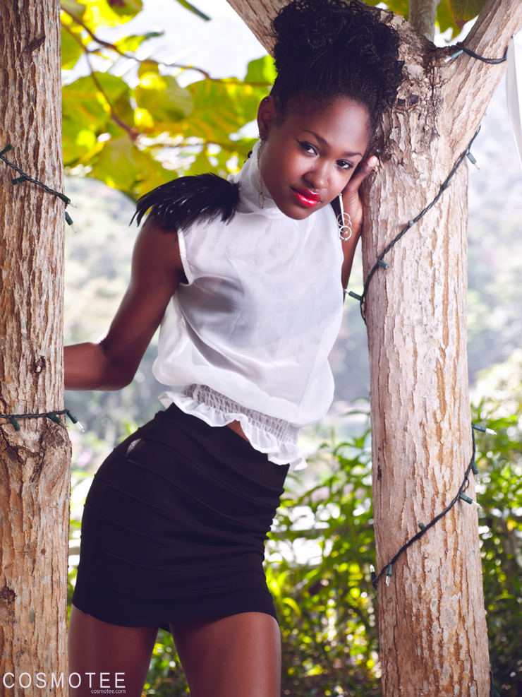Female model photo shoot of Tashii Johnson by C O S M O T E E in Montego Bay, Jamaica