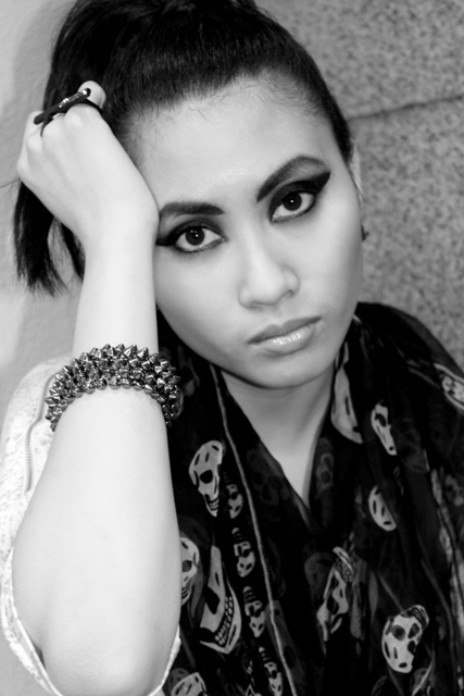 Female model photo shoot of M Zamani Photography, makeup by Whitney Eissfeldt
