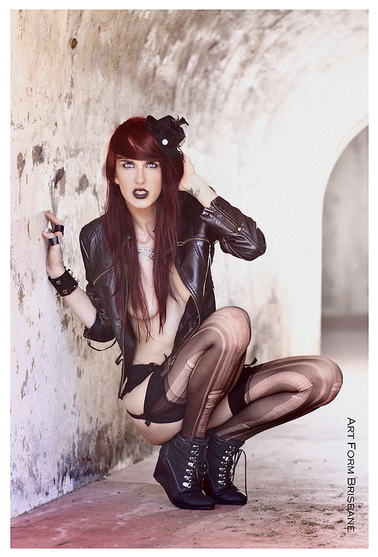 Female model photo shoot of Drea Von Vicious by Art Form Brisbane