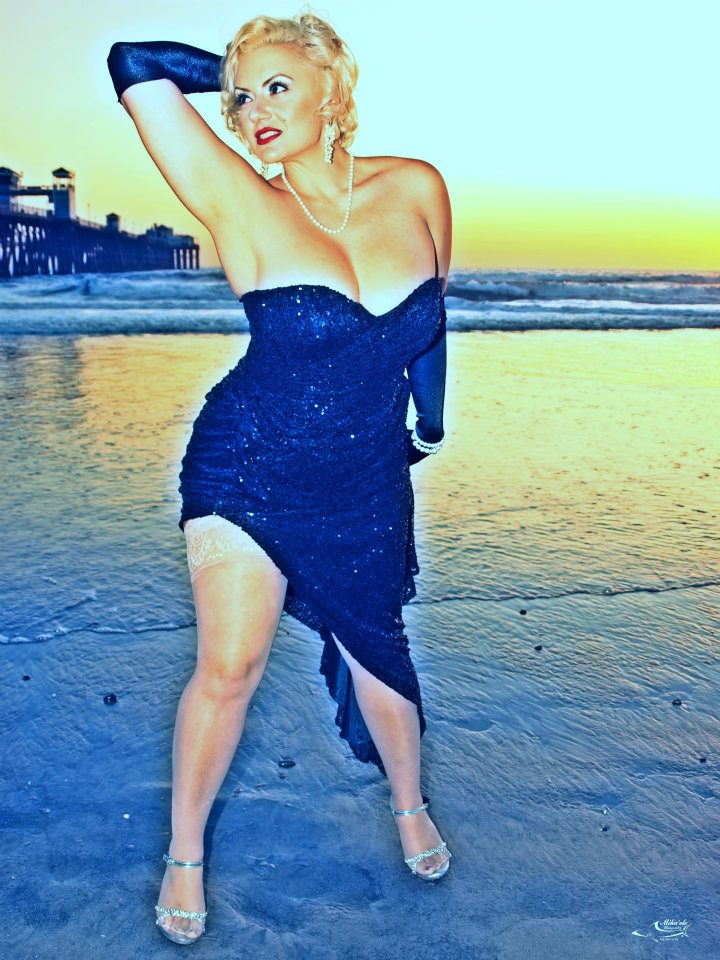 Female model photo shoot of Emily is Marilyn in Oceanside, CA