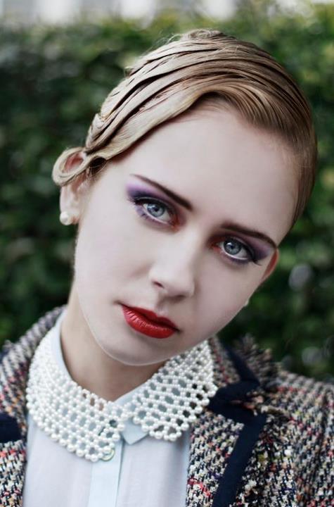 Female model photo shoot of Esme Wilson Makeup