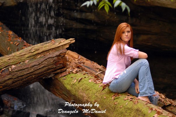 Female model photo shoot of Auburn Wilson in Bankhead Forest