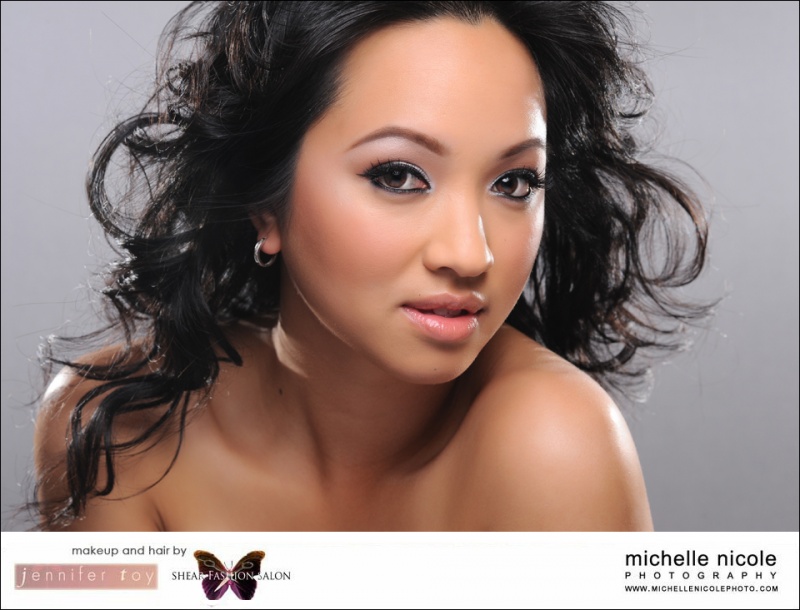 Female model photo shoot of Michelle Nicole Photo, makeup by JT Artistry