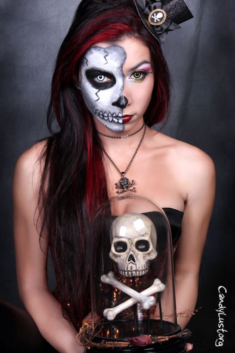 Female model photo shoot of Skelaesthetic Faina by CandyLust, makeup by Makeup by Faina