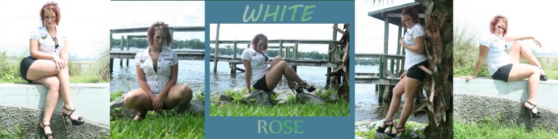Female model photo shoot of Miss White Rose