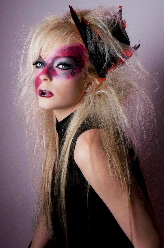 Female model photo shoot of FallenAngel Makeup in p.o.s.e