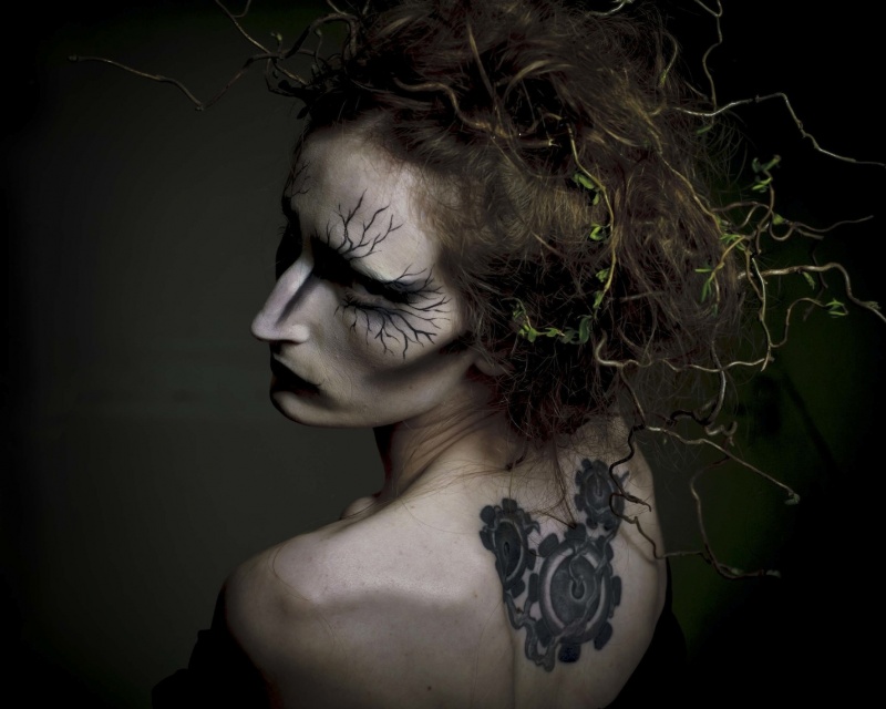 Female model photo shoot of Veronica Strange by Simone Orsini, makeup by Anne Sarah Duncan