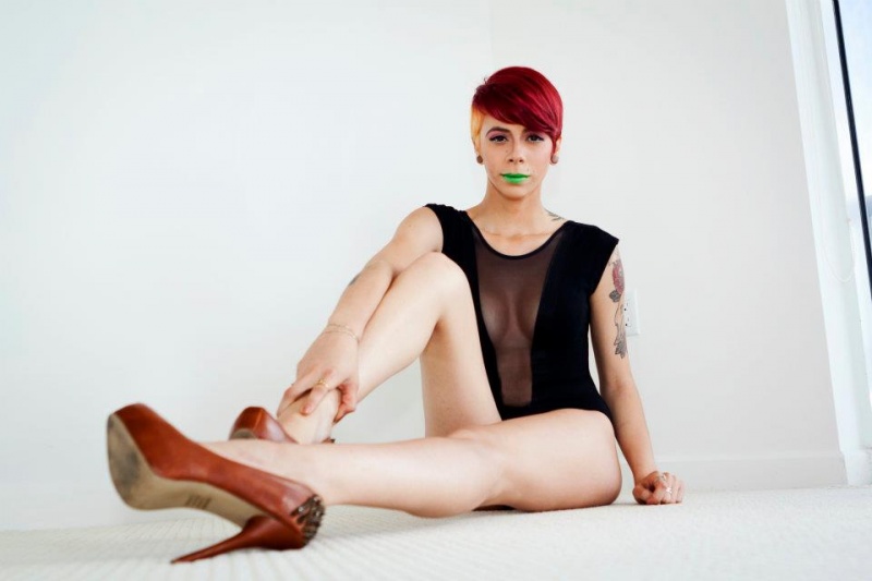 Female model photo shoot of Toxic_Barbie