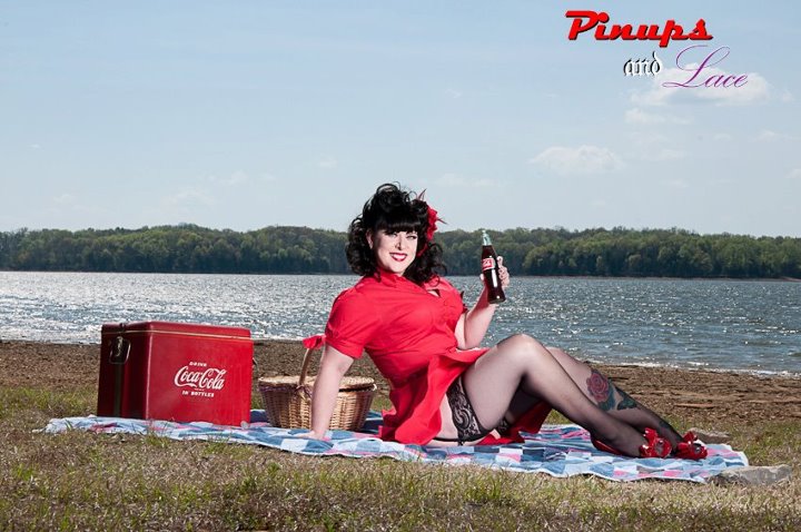 Female model photo shoot of Ginger Ann by Pinups and Lace
