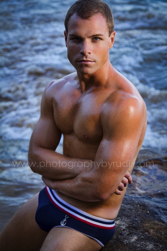 Male model photo shoot of Vinnie Hooper by Photography by Rudi in Beach Shoot