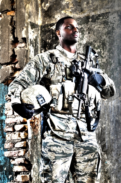 Male model photo shoot of Chris Gaiters by Gator Graphix in Afghanistan