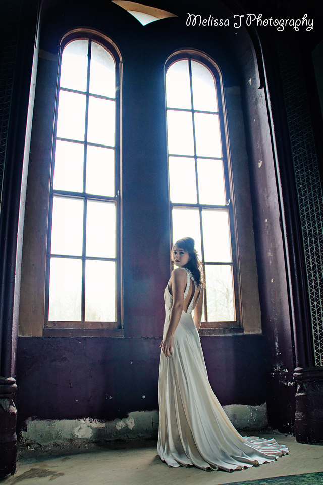 Female model photo shoot of Melissa J Photography in Gosford Castle, County Armagh