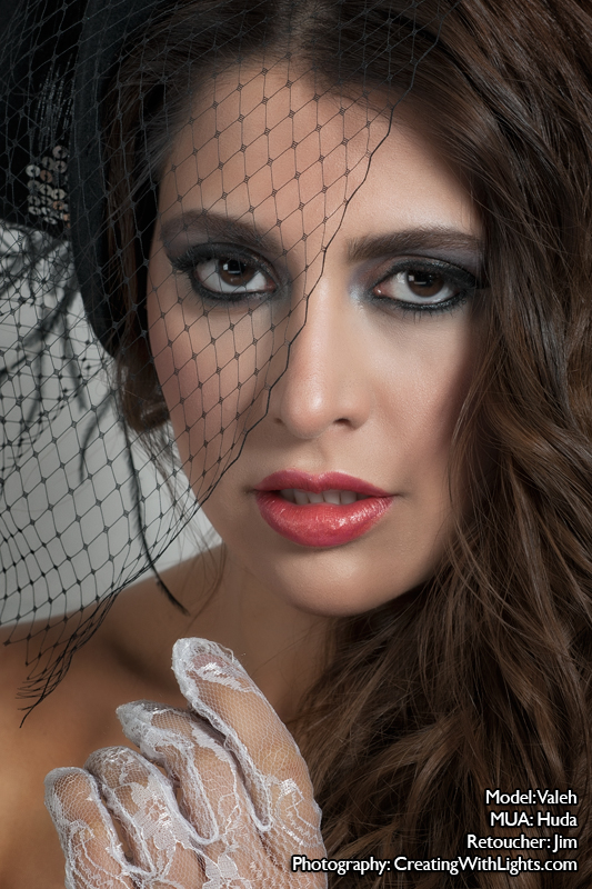 Female model photo shoot of valery by CREATING WITH LIGHTS, makeup by Huda Moi