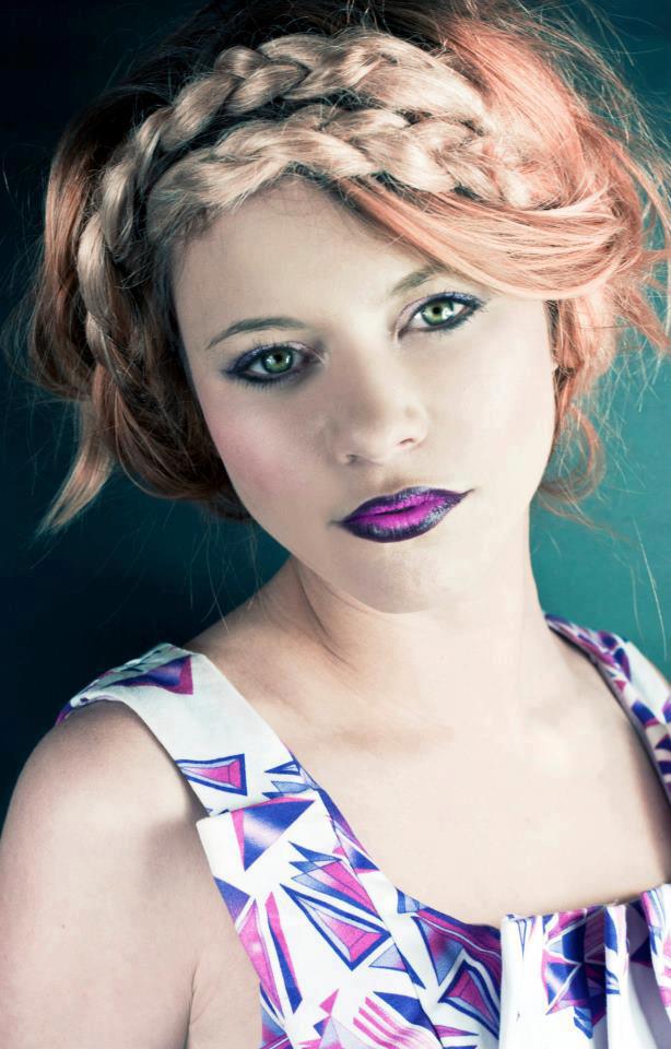 Female model photo shoot of Natalie Pallatina MUA by Salleh Sparrow , clothing designed by Rosie Louise Jones